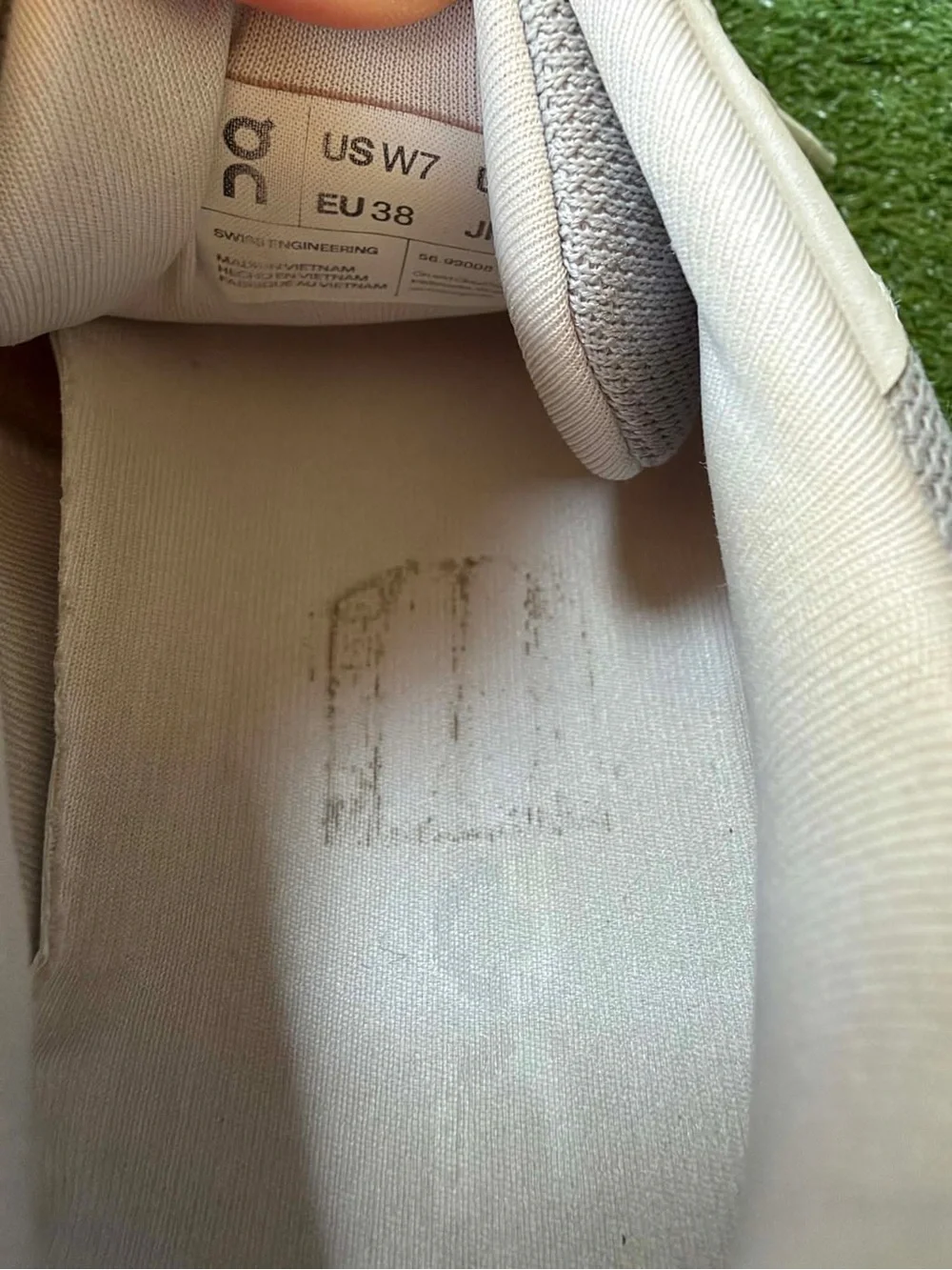 On Running Cloudrunner Gray/White Womens Sneakers